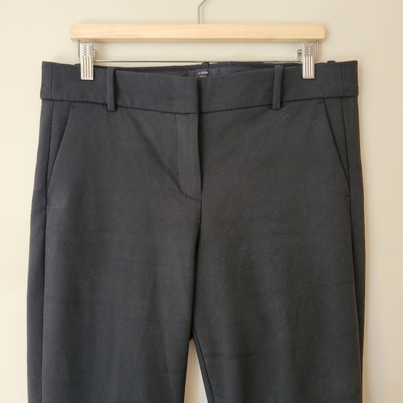 J Crew 365 Cameron High Rise Ankle Dress Pant Stretch Black Size 12 - Picture 5 of 10